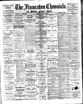 cover page of Nuneaton Chronicle published on January 26, 1923