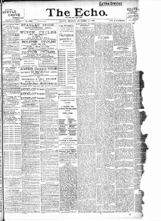 cover page of Echo (London) published on November 23, 1896