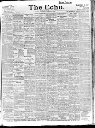 cover page of Echo (London) published on January 26, 1898