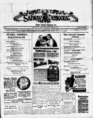 cover page of East Galway Democrat published on January 26, 1946