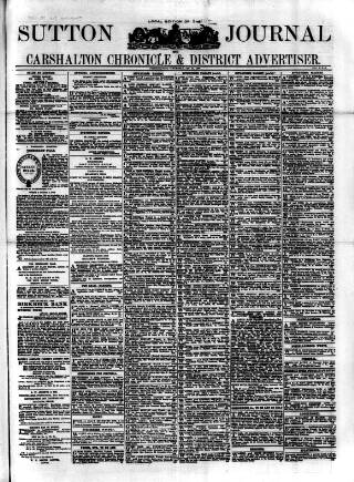 cover page of Sutton Journal published on January 26, 1899