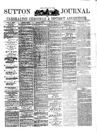 cover page of Sutton Journal published on December 25, 1902