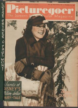 cover page of Picturegoer published on December 25, 1937