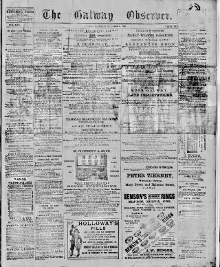 cover page of Galway Observer published on December 25, 1897