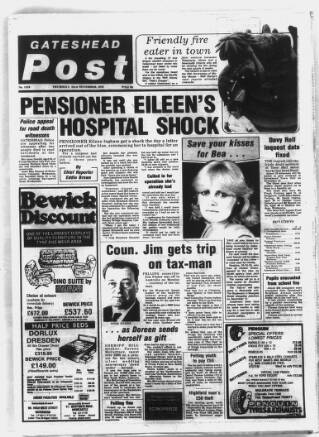 cover page of Gateshead Post published on November 23, 1978