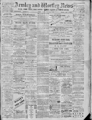 cover page of Armley and Wortley News published on January 26, 1894