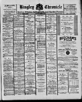 cover page of Bingley Chronicle published on January 26, 1901