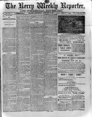 cover page of Kerry Reporter published on January 26, 1889