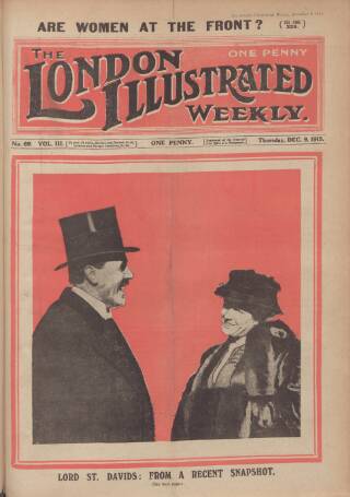 cover page of War Pictures Weekly and the London Illustrated Weekly published on December 9, 1915