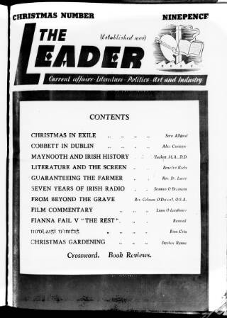 cover page of Dublin Leader published on December 25, 1948