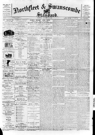 cover page of Northfleet and Swanscombe Standard published on December 25, 1897