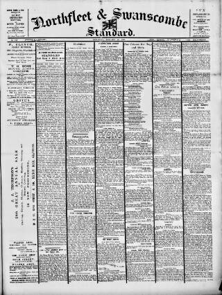 cover page of Northfleet and Swanscombe Standard published on January 26, 1901