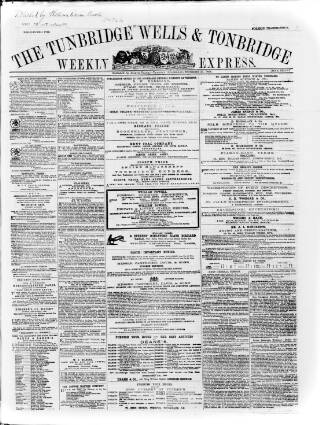 cover page of Tunbridge Wells Weekly Express published on December 25, 1866