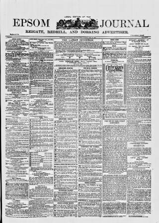 cover page of Epsom Journal published on December 25, 1894