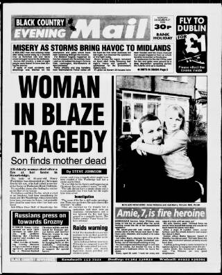 cover page of Sandwell Evening Mail published on December 27, 1999