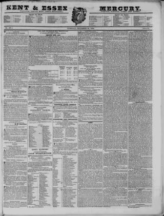 cover page of Essex & Herts Mercury published on December 25, 1832