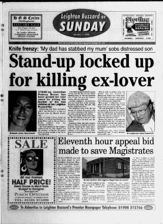 cover page of Leighton Buzzard on Sunday published on January 17, 1999