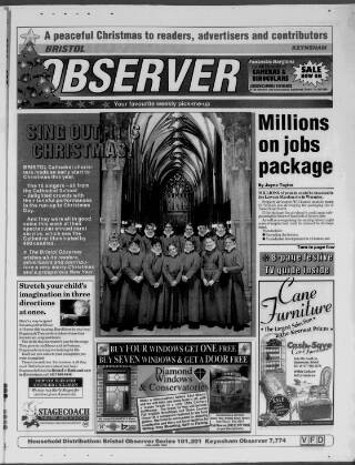 cover page of New Observer (Bristol) published on December 25, 1998