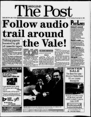 cover page of Bridgend & Ogwr Herald & Post published on November 23, 1995