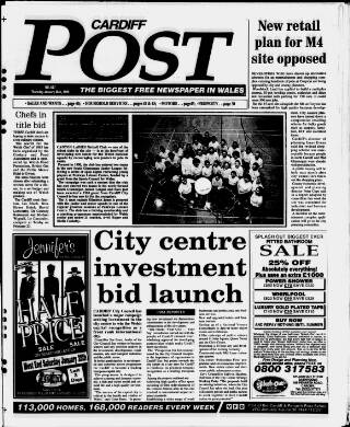 cover page of Cardiff Post published on January 26, 1995