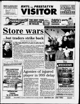 cover page of Rhyl, Prestatyn Visitor published on November 23, 1995