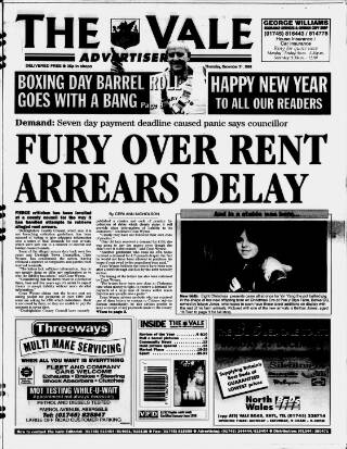 cover page of Vale Advertiser published on December 31, 1998