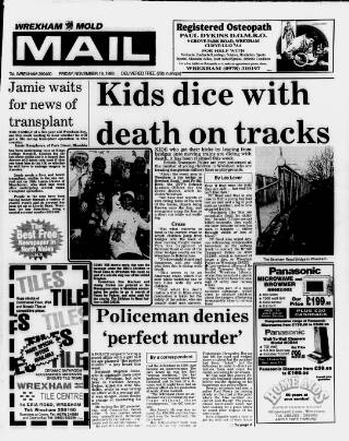 cover page of Wrexham Mail published on November 19, 1993