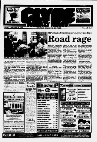 cover page of Clyde Weekly News published on January 26, 1996