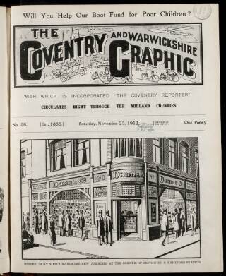 cover page of Coventry Graphic published on November 23, 1912