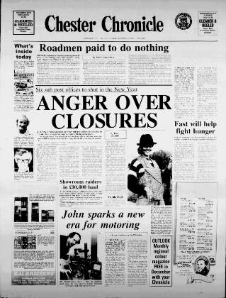 cover page of Chester Chronicle published on November 23, 1984