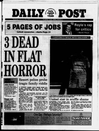 cover page of Liverpool Daily Post published on January 26, 1995