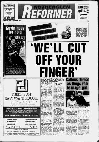 cover page of Rutherglen Reformer published on January 26, 1990