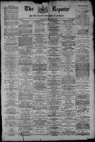 cover page of Salford City Reporter published on December 25, 1897