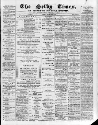 cover page of Selby Times published on January 26, 1906