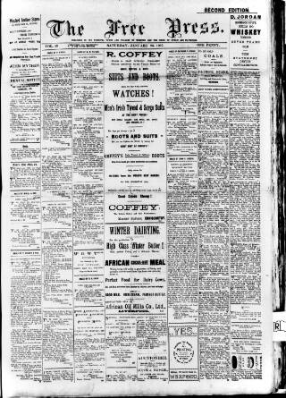 cover page of Free Press (Wexford) published on January 26, 1907