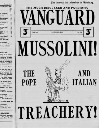 cover page of Protestant Vanguard published on November 1, 1943