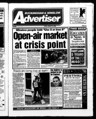 cover page of Buckingham Advertiser and Free Press published on January 26, 1996