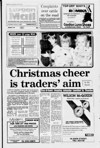 cover page of Lurgan Mail published on November 23, 1989