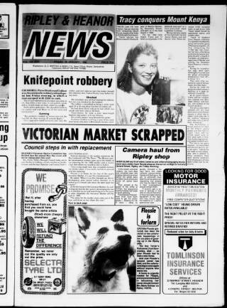 cover page of Ripley and Heanor News and Ilkeston Division Free Press published on January 26, 1990