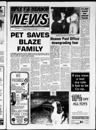 cover page of Ripley and Heanor News and Ilkeston Division Free Press published on November 23, 1990