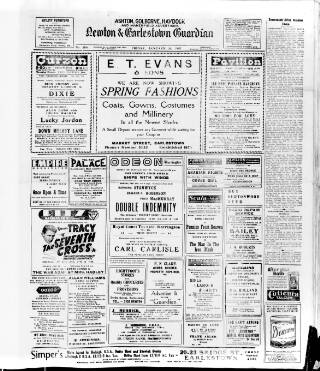 cover page of Newton and Earlestown Guardian published on January 26, 1945