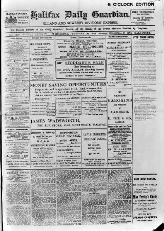 cover page of Halifax Daily Guardian published on January 26, 1910