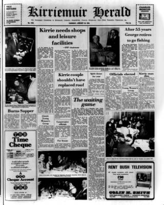 cover page of Kirriemuir Herald published on January 26, 1978