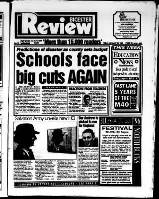 cover page of Bicester Review published on January 26, 1996