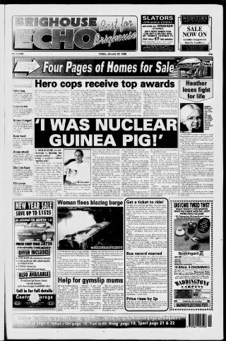 cover page of Brighouse Echo published on January 26, 1996