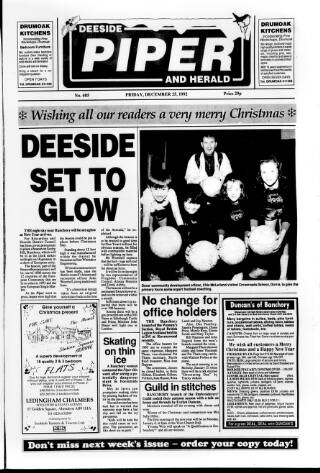 cover page of Deeside Piper published on December 25, 1992