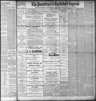 cover page of Pontefract & Castleford Express published on January 26, 1901