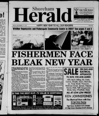 cover page of Shoreham Herald published on December 27, 2002