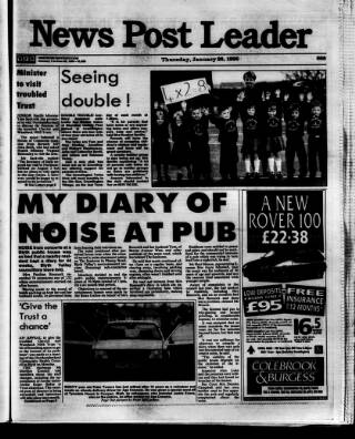 cover page of Blyth News Post Leader published on January 26, 1995