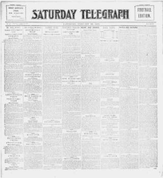 cover page of Saturday Telegraph (Grimsby) published on January 26, 1907